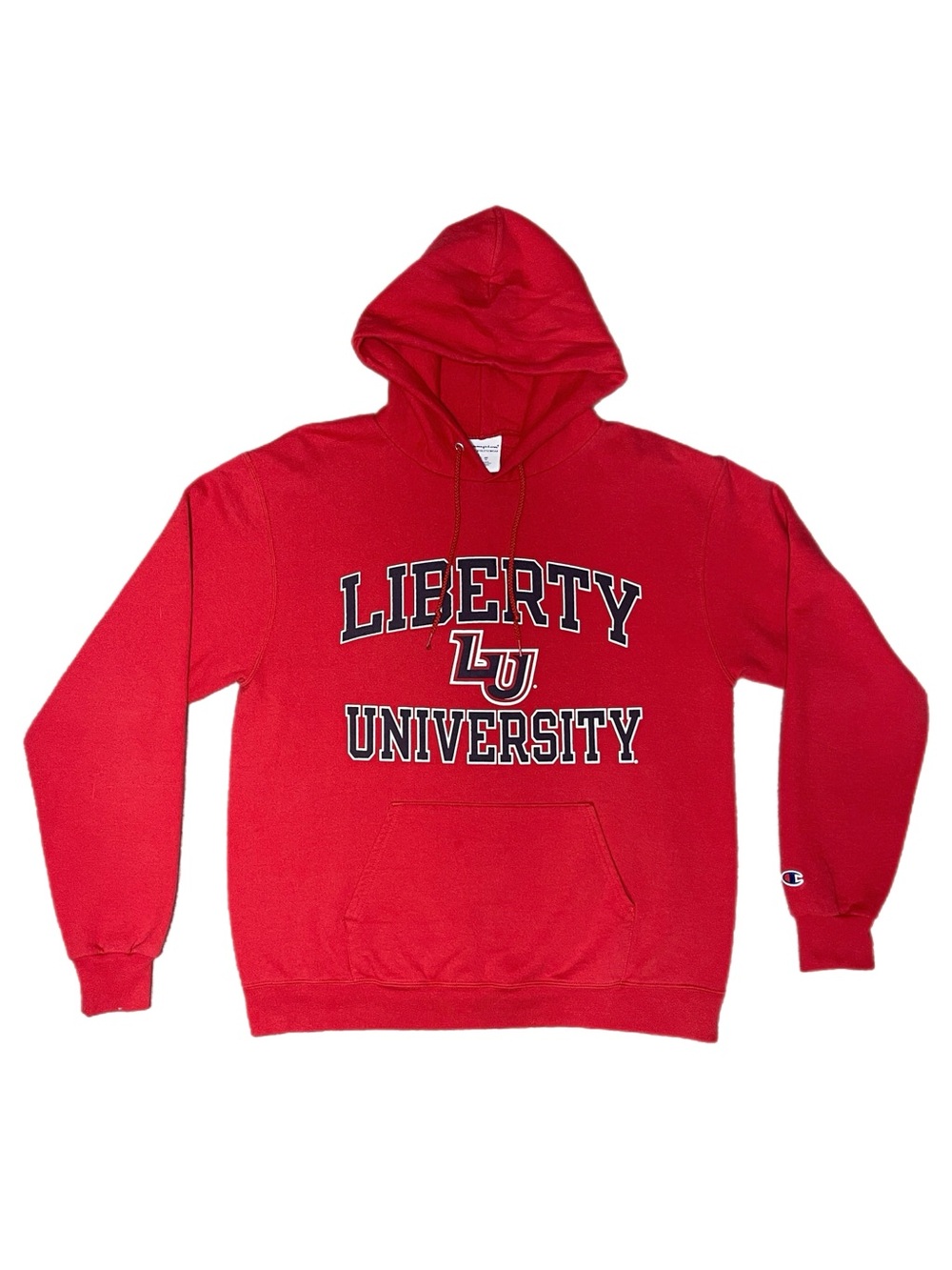 Vintage Champion Liberty University Front/Back Graphic Hoodie
